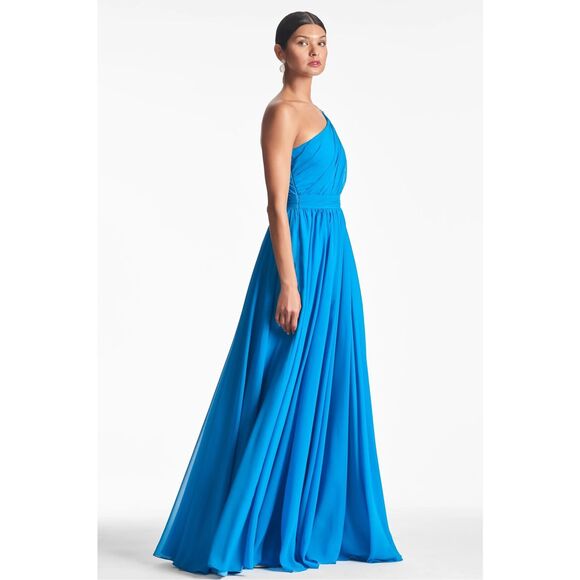NWT Sachin & Babi Makayla One-Shoulder Gown Size 10 $995 - Picture 4 of 12